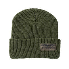 AH STOCK EAGLE CUFF BEANIE OLIVE